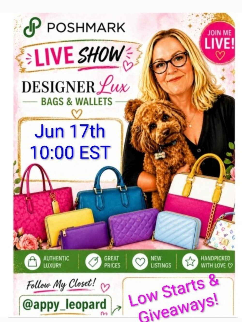 Jane's Live Show Flyer